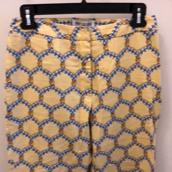 Vintage Judy Lee Cole Cropped Pants High Rise Size 4 Retro Honeycomb - Picture 2 of 6